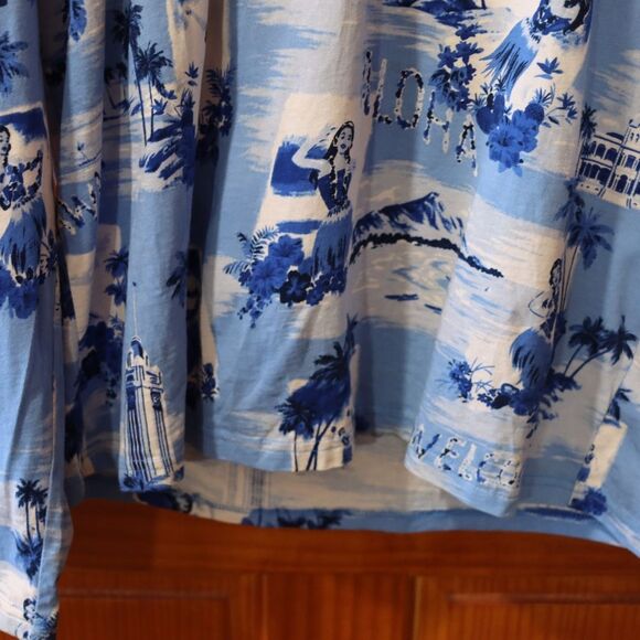 Polo Ralph Lauren Vintage Hawaiian Print Hoodie Medium Tropical Graphic - Picture 10 of 14